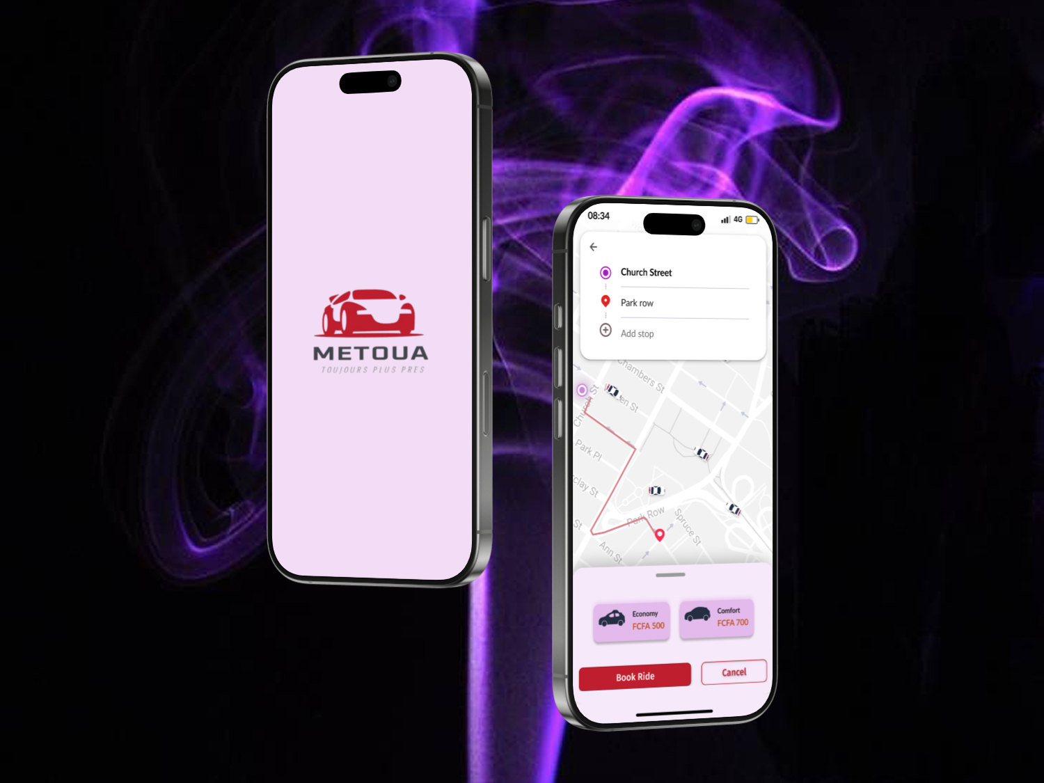 Metoua – Ride & Parcel Delivery App